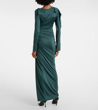 Victoria Beckham Ruched asymmetric gown
