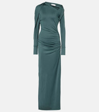 Victoria Beckham Ruched asymmetric gown. 维多利亚·贝克汉姆褶皱不对称礼服