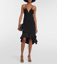 Victoria Beckham Ruffle-trimmed midi dress