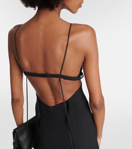 Victoria Beckham Ruffle-trimmed midi dress