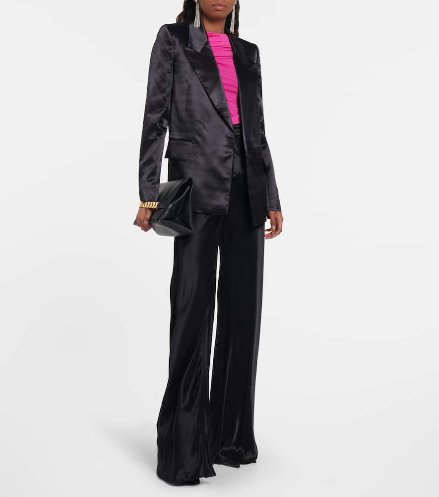 Victoria Beckham Satin tuxedo blazer