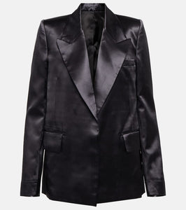 Victoria Beckham Satin tuxedo blazer