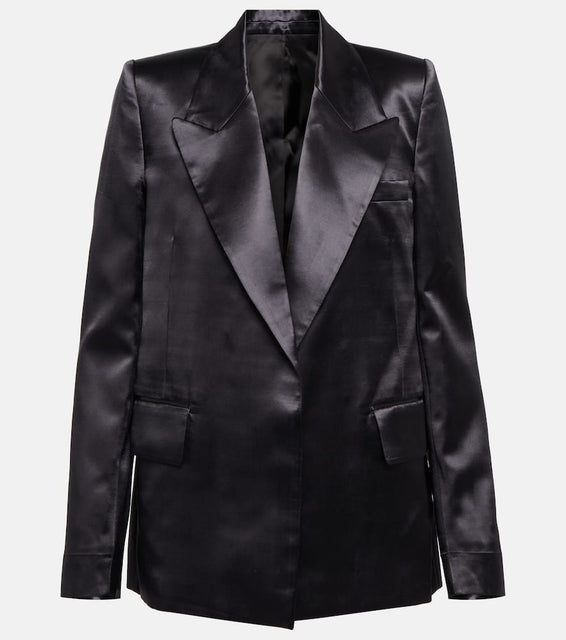 Victoria Beckham Satin tuxedo blazer