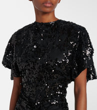 Victoria Beckham Sequined gathered gown