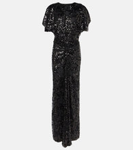Victoria Beckham Sequined gathered gown