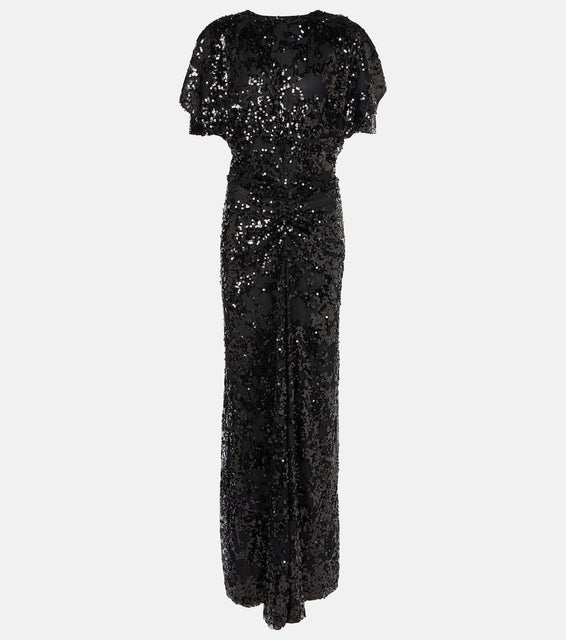 Victoria Beckham Sequined gathered gown