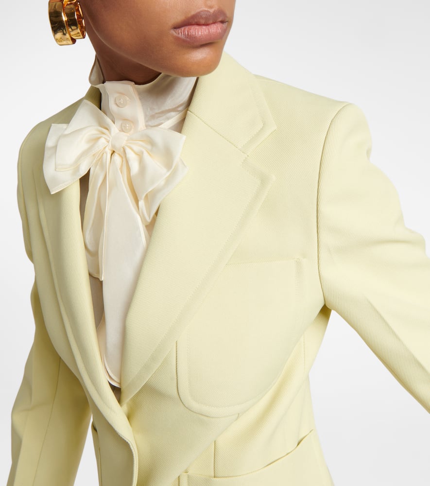 Victoria Beckham Single-breasted gabardine blazer