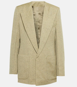 Victoria Beckham Single-breasted wool-blend blazer