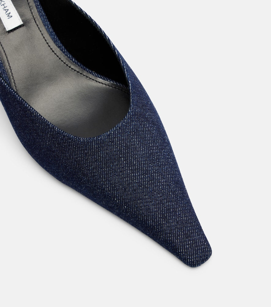 Victoria Beckham Sloan denim mules