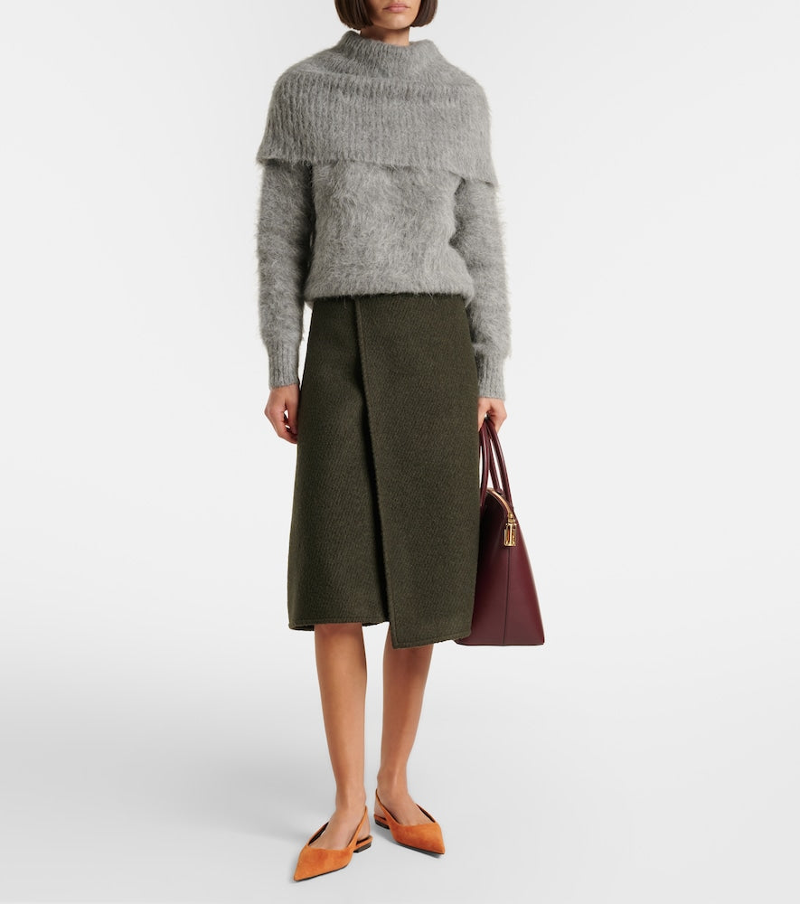 Victoria Beckham Suede slingback flats