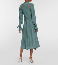 Victoria Beckham Trench cutout silk midi dress