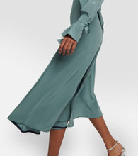 Victoria Beckham Trench cutout silk midi dress