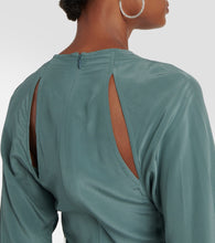 Victoria Beckham Trench cutout silk midi dress