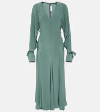 Victoria Beckham Trench cutout silk midi dress