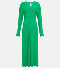 Victoria Beckham V-neck  midi dress. 维多利亚·贝克汉姆V领中长连衣裙
