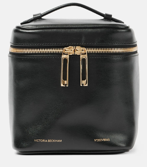 Victoria Beckham Vanity Cube leather shoulder bag. Shop Victoria Beckham Top-Handle Bags for women now.