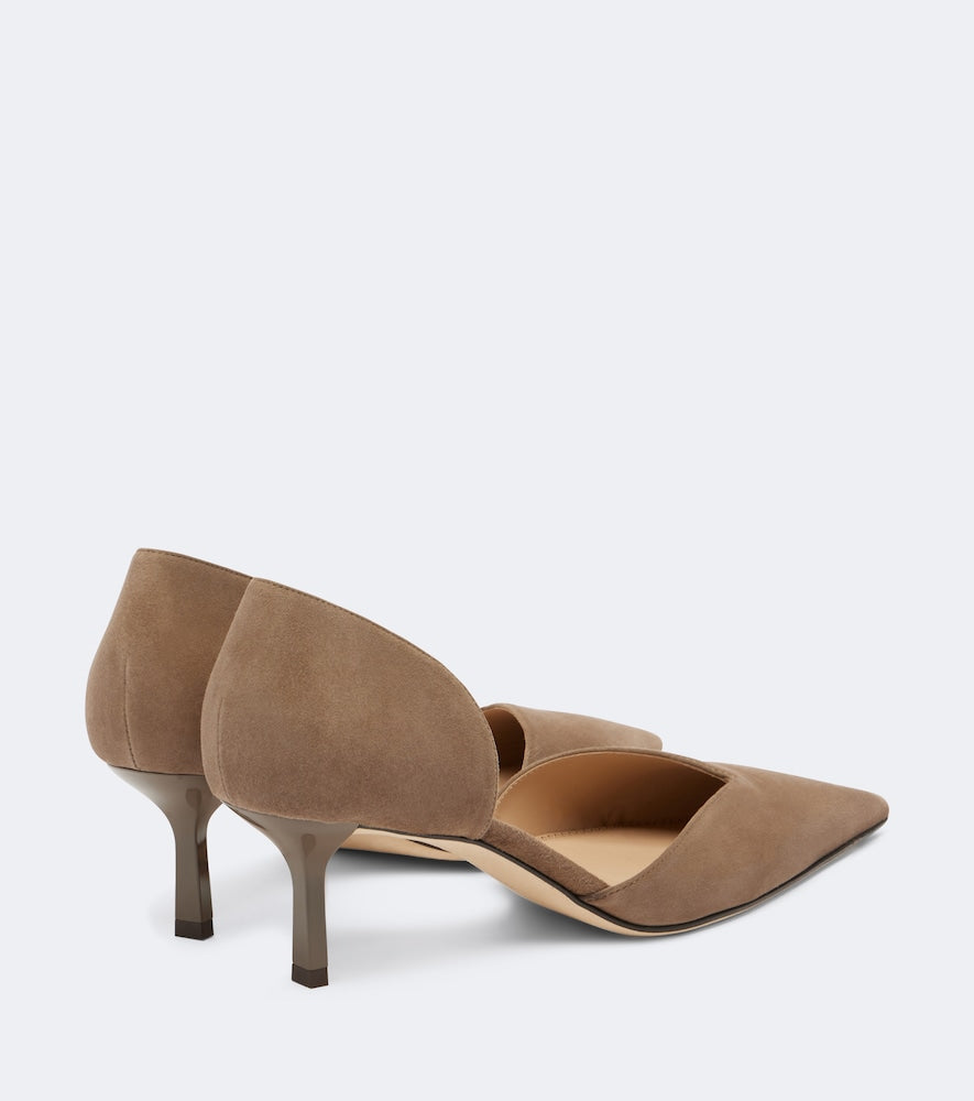 Victoria Beckham Victoria Angle D'Orsay suede pumps