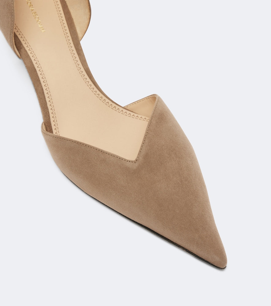 Victoria Beckham Victoria Angle D'Orsay suede pumps