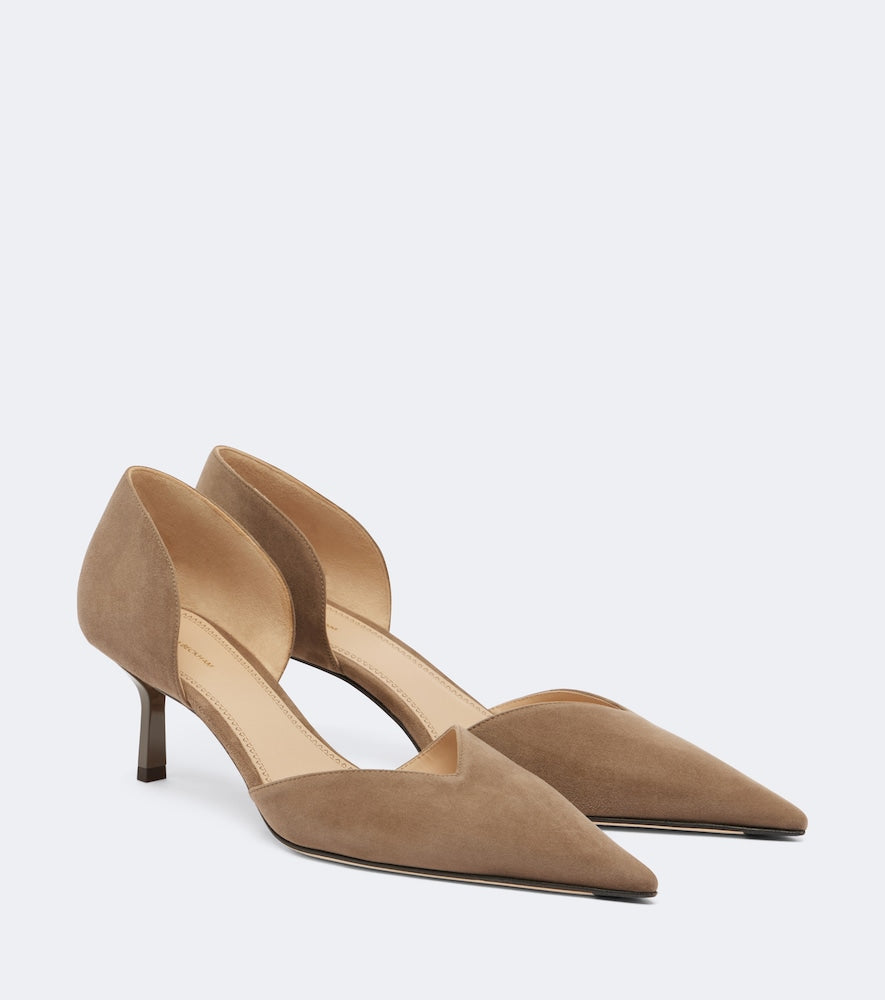 Victoria Beckham Victoria Angle D'Orsay suede pumps