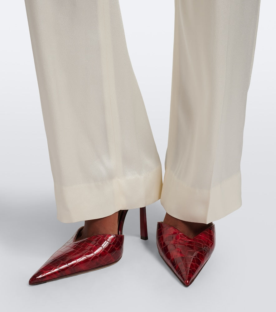 Victoria Beckham Victoria croc-effect leather pumps