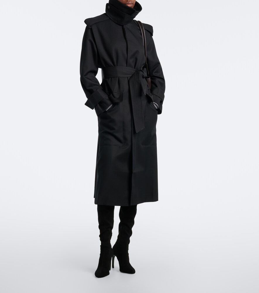 Black Victoria Beckham Harlow suede over-the-knee boots - Mid Heel Boots