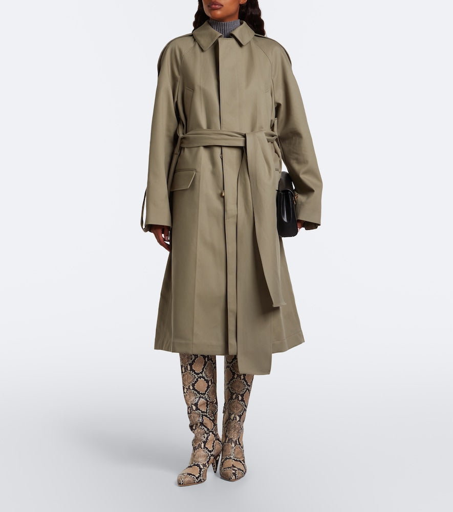 Victoria Beckham Maverick leather knee-high boots in Beige - Knee-high Boots