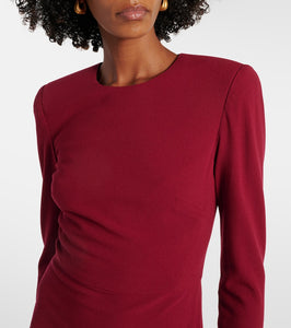 Victoria Beckham Wool-blend crêpe midi dress