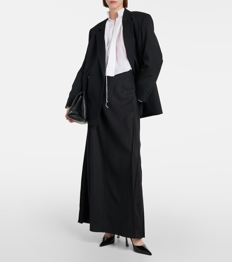 Victoria Beckham Wool-blend maxi skirt