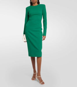 Victoria Beckham Wool-blend midi dress