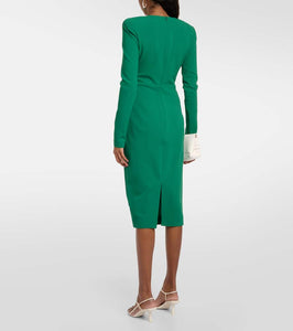 Victoria Beckham Wool-blend midi dress