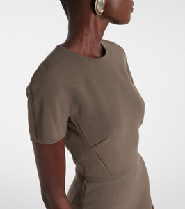 Victoria Beckham crêpe midi dress