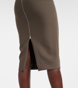 Victoria Beckham crêpe midi dress