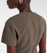 Victoria Beckham crêpe midi dress