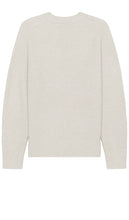 Vince Boiled Cashmere Thermal Crew Sweater in White