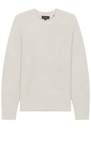 Vince Boiled Cashmere Thermal Crew Sweater in White - Pull ras du cou thermique en cachemire bouilli Vince en blanc - Vince 白色水煮羊绒保暖圆领毛衣 - Vince Thermo-Rundpullover aus gekochtem Kaschmir in Weiß - Vince 보일드 캐시미어 써멀 크루 스웨터화이트 색상 - Maglione girocollo termico in cashmere bollito Vince in bianco