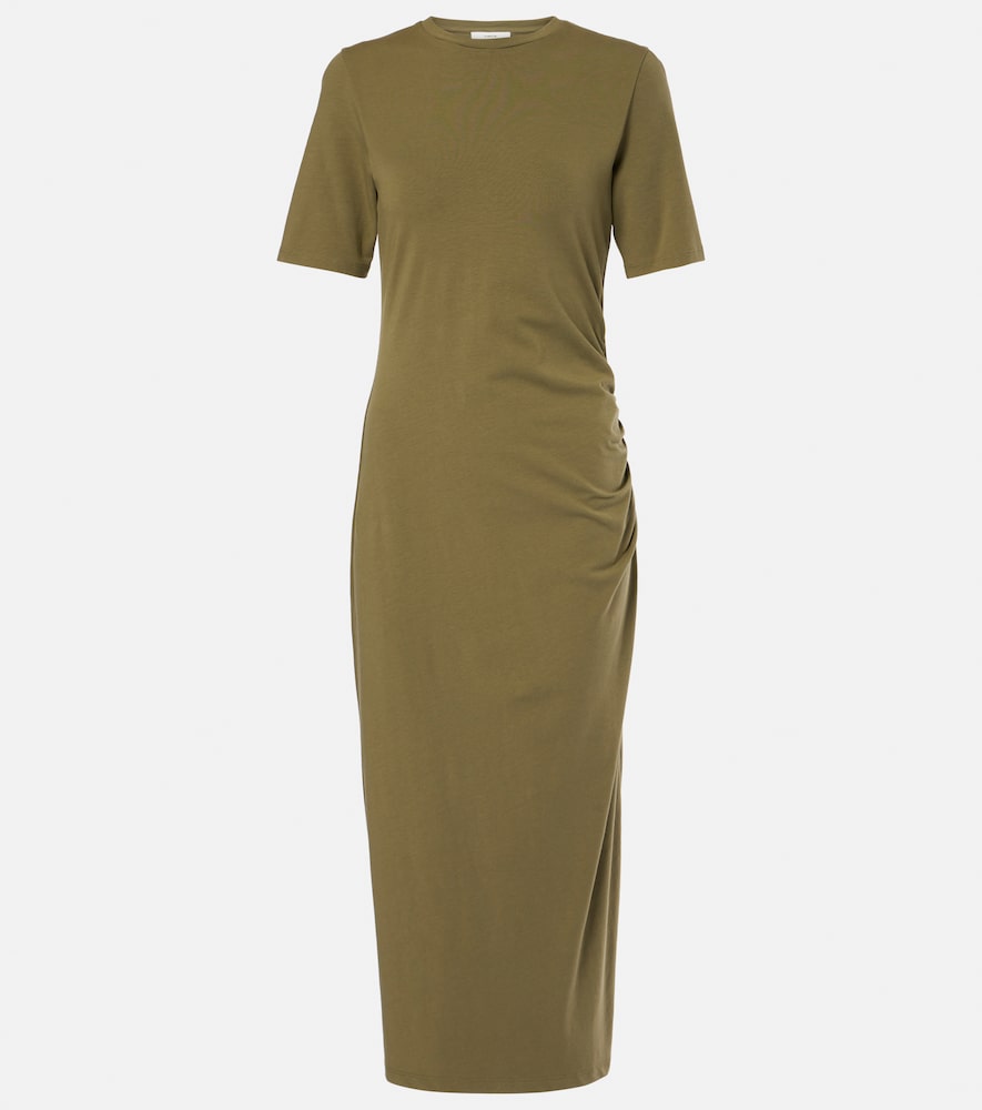 Vince Cotton-blend jersey midi dress. Vince 棉混纺针织中长连衣裙