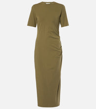 Vince Cotton-blend jersey midi dress. Vince 棉混纺针织中长连衣裙