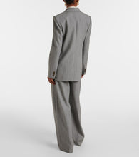 Vince Double-breasted wool-blend twill blazer