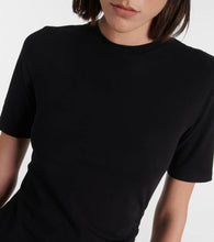 Vince Gathered cotton-blend midi dress