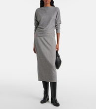 Vince Jersey midi skirt