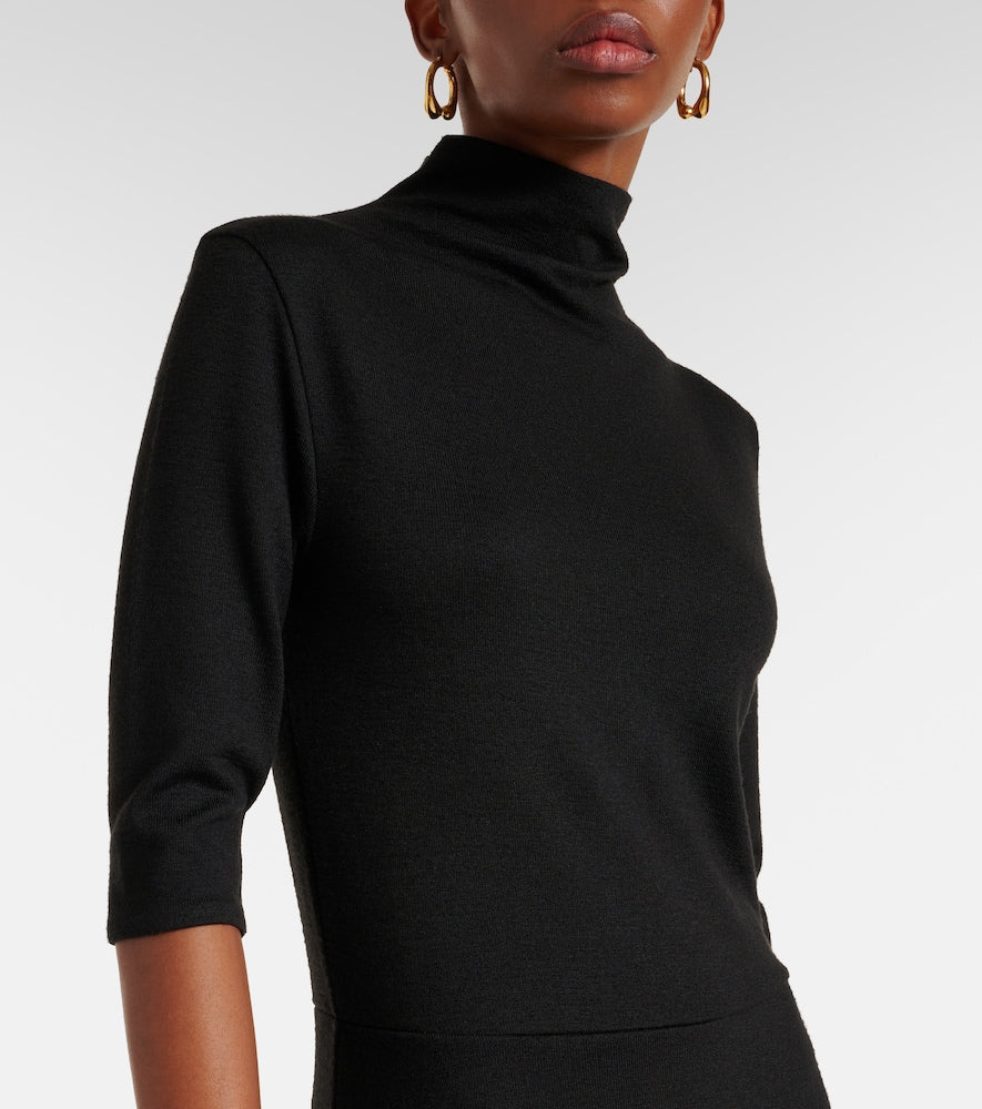 Vince Knitted jersey midi dress