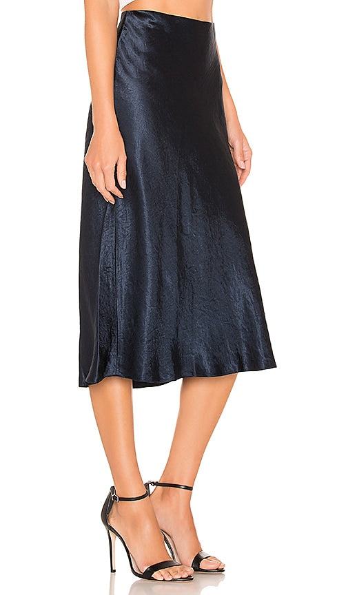 Vince Slip Skirt in Navy