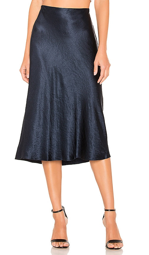 Vince Slip Skirt in Navy - Jupe Vince Slip en bleu marine - 海军蓝 Vince 吊带裙 - Vince Slip-Rock in Marineblau - Vince 슬립 스커트 - Gonna slip Vince in blu marino