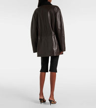 Vince Wool-trimmed leather jacket