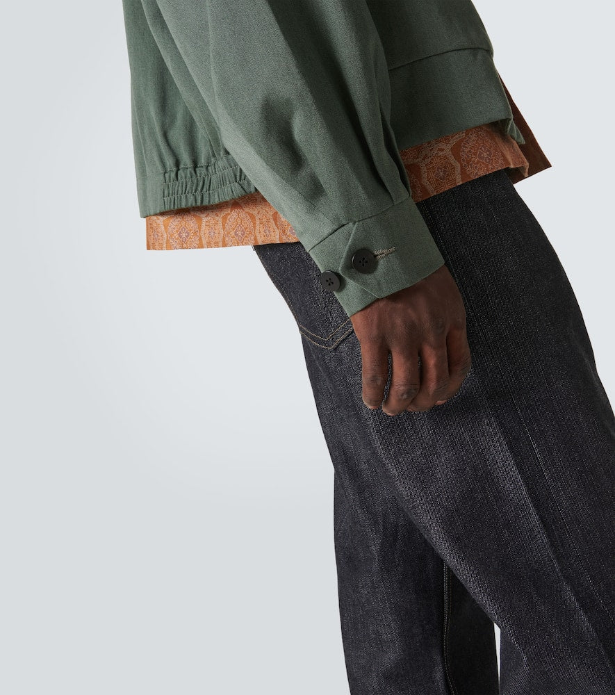 Visvim Alcan wool and linen satin jacket