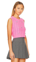 Vivetta Virgin Wool Ribbed Vest in Pink