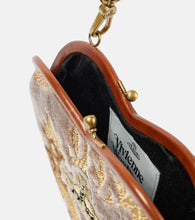 Vivienne Westwood Bella Heart Frame velvet tote bag