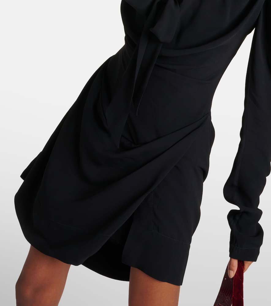 Vivienne Westwood Bow-detail draped minidress