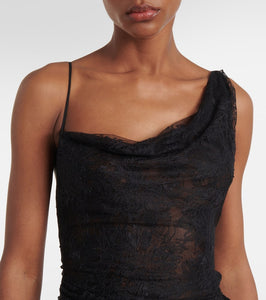 Vivienne Westwood Bridal Lace Minerva semi-sheer open-back gown