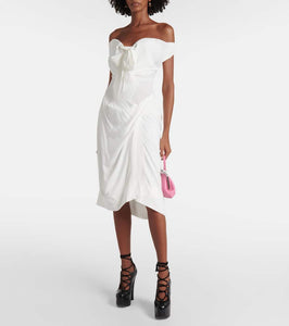 Vivienne Westwood Bridal bow-detail midi dress